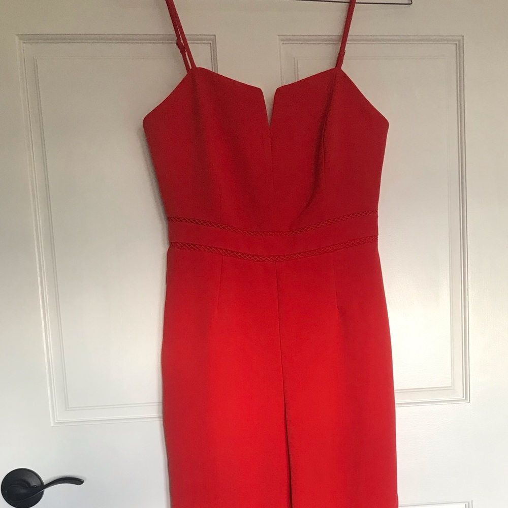 Red jumpsuit